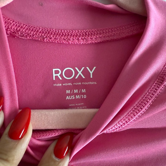 Roxy Vibrant Pink Rash Guard - Picture 4 of 5